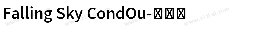 Falling Sky CondOu字体转换